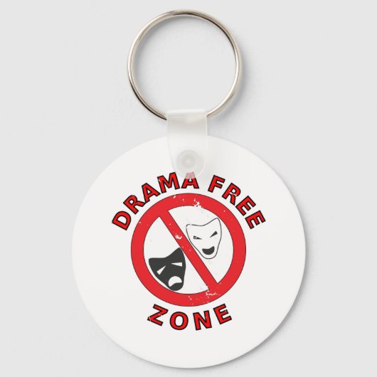 Drama Free Zone Sleutelhanger (Voorkant)