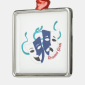 Drama Geek Metalen Ornament (Links)