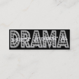 Drama Geek - Social Media Persoonlijke Kaart Mini Visitekaartje