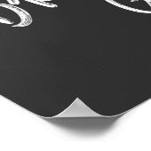 Drama Geek Theater Lovers Quote Black White Poster (Hoek)