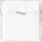 Drama Genius Ronde Sticker (Tas)