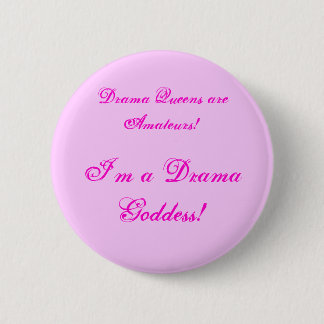 Drama Goddess. Knoop Ronde Button 5,7 Cm
