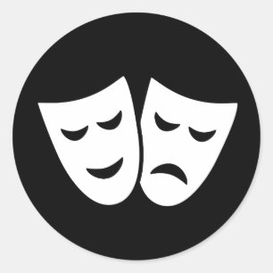 Drama Ideology Ronde Sticker