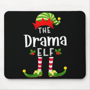 Drama Kerst Elf Bijpassende Pyjama Kerstmis Feest Muismat