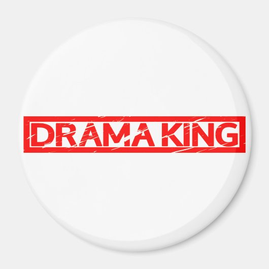 Drama King Stamp Magneet (Voorkant)