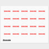 Drama King Stamp Ronde Sticker (Vel)