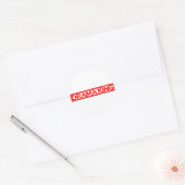 Drama King Stamp Ronde Sticker (Envelop)