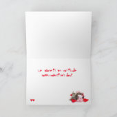 Drama kitten met valentijn feestdagen kaart (Binnen)