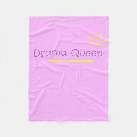 Drama Koningin Fleece Deken (Voorkant)