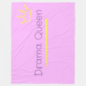 Drama Koningin Fleece Deken (Voorkant)