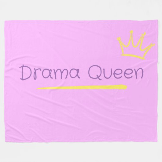 Drama Koningin Fleece Deken (Voorkant (Horizontaal))