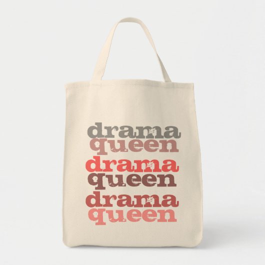 drama koningin grocery tas (Voorkant)