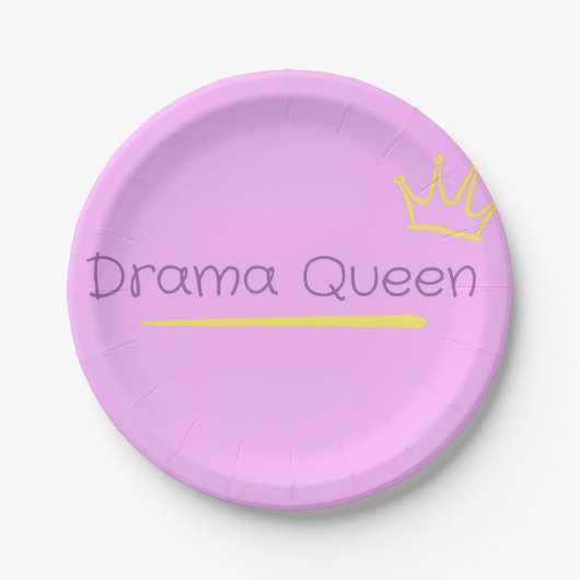 Drama Koningin Papieren Bordje (Voorkant)