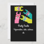 Drama Lama Kleurrijke Kameelachtige  Kaart (Achterkant)