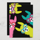 Drama Lama Kleurrijke Kameelachtige  Kaart (Voorkant / Achterkant)