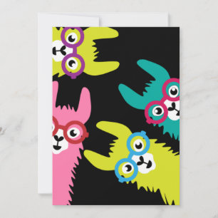 Drama Lama Kleurrijke Kameelachtige  Kaart