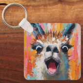 Drama Lama Personalisierbar Funky Hipster Niedlich Sleutelhanger (Voorkant)