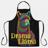Drama lama psychedelische kleur schort (Voorkant)