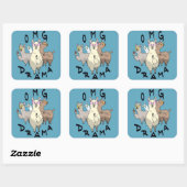 Drama Lama Vierkante Sticker (Vel)