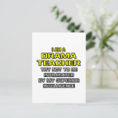 Drama leraar...Superieure intelligentie Briefkaart (Staand voorkant)