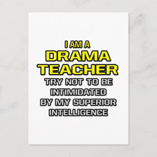Drama leraar...Superieure intelligentie Briefkaart