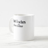 Drama leraren hebben les - Grappig tekstontwerp Koffiemok (Voorkant links)