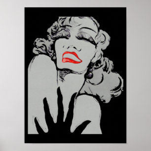 Drama Lips CHANGE COLOR ~ Poster 16x12