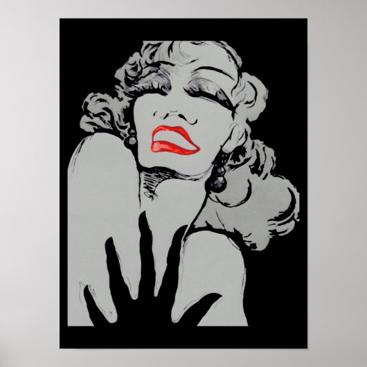 Drama Lips CHANGE COLOR ~ Poster 16x12 (Voorkant)