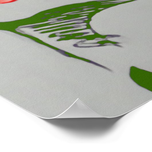 Drama Lips CHANGE COLOR ~ Poster 16x12 (Hoek)