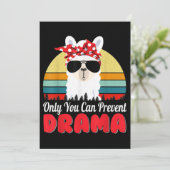 Drama Llama alleen je kunt Drama Funny voorkomen Kaart (Staand voorkant)