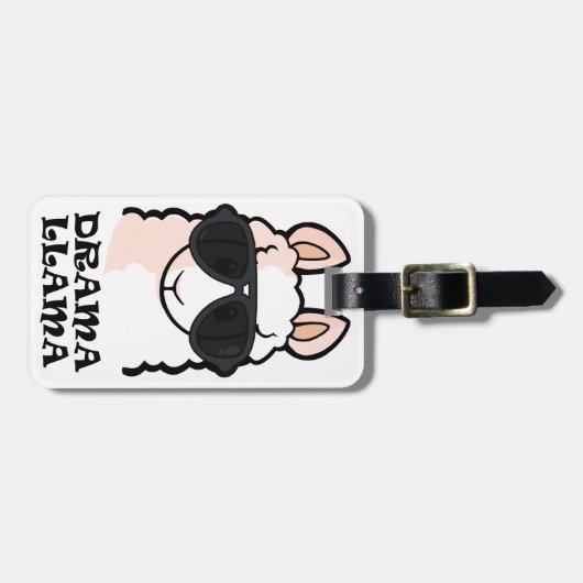 Drama Llama Bagagelabel (Voorkant horizontaal)