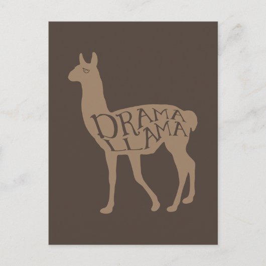 Drama Llama Briefkaart (Voorkant)