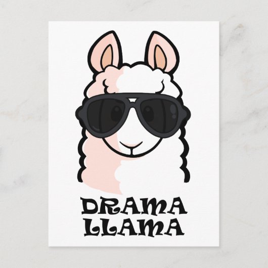 Drama Llama Briefkaart (Voorkant)