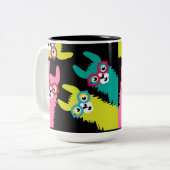 Drama Llama Colorful Camelid Large Coffee Mok (Voorkant links)