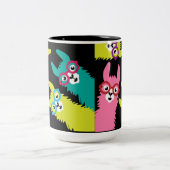 Drama Llama Colorful Camelid Large Coffee Mok (Center)