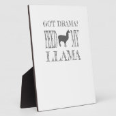 Drama Llama Got Drama Feed My Llama Fotoplaat (Zijkant)