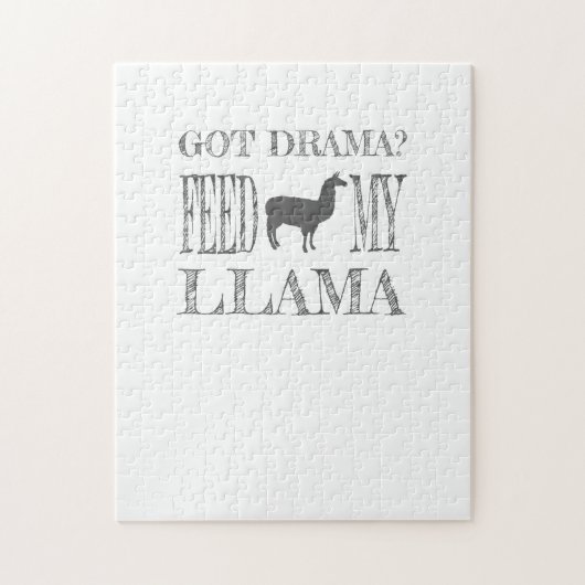 Drama Llama Got Drama Feed My Llama Legpuzzel (Verticaal)