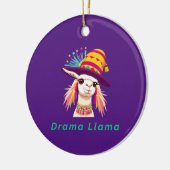 Drama Llama Grappig dier Keramisch Ornament (Links)