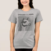 Drama Llama Grappig Grafisch T-shirt (Voorkant)