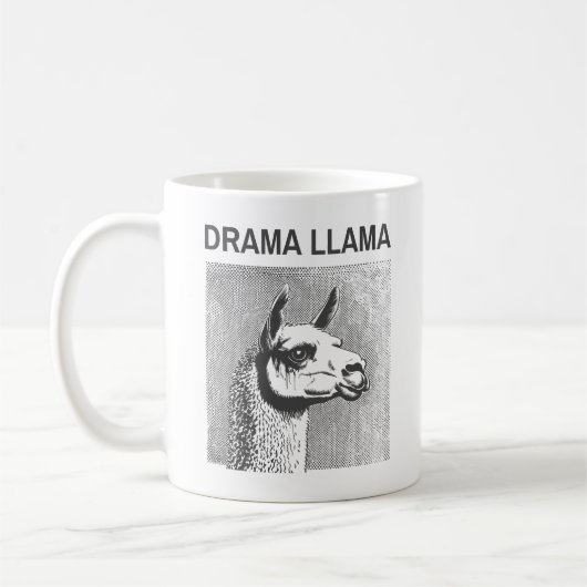 Drama Llama Grappige Klassieke Mok (Links)