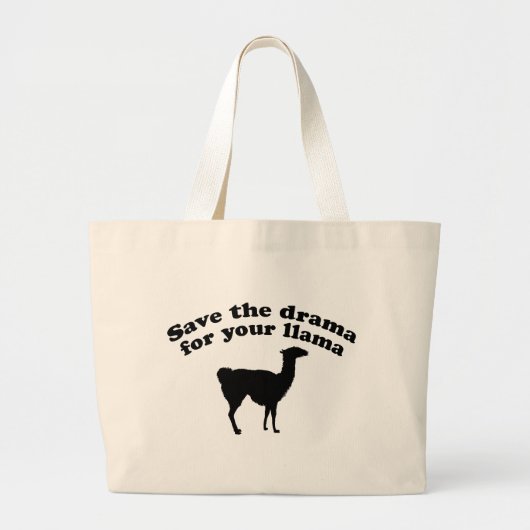 Drama Llama Grote Tote Bag (Voorkant)