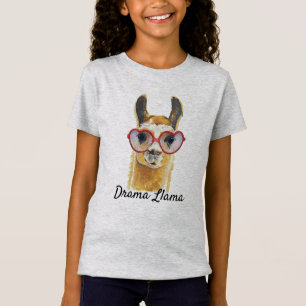 Drama Llama Heart Sunbribribril Meme T-shirt