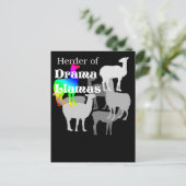 Drama Llama Herder Briefkaart (Staand voorkant)