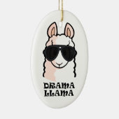 Drama Llama Keramisch Ornament (Rechts)