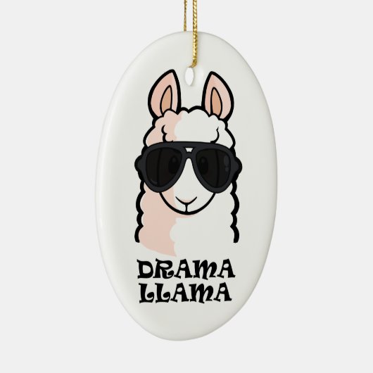 Drama Llama Keramisch Ornament (Rechts)