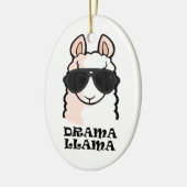 Drama Llama Keramisch Ornament (Links)