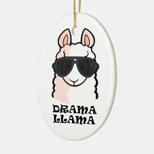 Drama Llama Keramisch Ornament (Links)