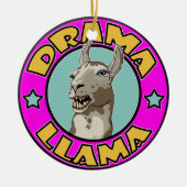 Drama Llama Keramisch Ornament (Voorkant)