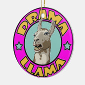 Drama Llama Keramisch Ornament (Links)