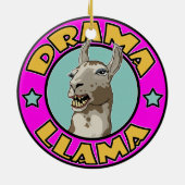 Drama Llama Keramisch Ornament (Achterkant)